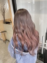 ハイク(HYKE)&nbsp;グラデーションミルクティーピンクベージュ