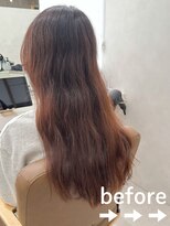 シンナ(shinna)&nbsp;縮毛矯正　ビフォー