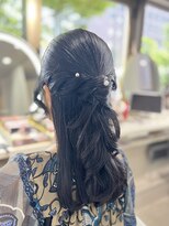 アガール&nbsp;崩れないハーフアップ