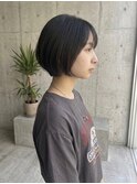 顔周りレイヤーボブ　