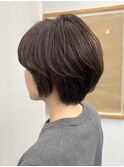20代30代前髪ありショートマッシュショート丸みショートレイヤー