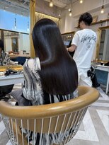 ロンドアベニール 北千住(Lond avenir)&nbsp;ダークパープル/髪質改善/縮毛矯正/オリーブベージュ/北千住