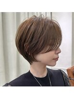 ビュートヨナカ(VIEW TOYONAKA)&nbsp;《40代50代60代/くびれショート/長め前髪/グレージュ/小顔》