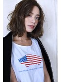 mowenイルミナカラーxデジタルパーマxヘルシーレイヤーx黒髪