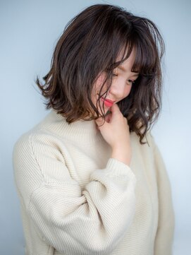 オースト ヘアー ステラ 新宿店(Aust hair Stella) 毛先パーマ×大人可愛いナチュラルブランジュ【K】