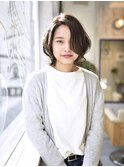 グレージュカラー×ショート外ハネふんわり優しげレイヤー☆