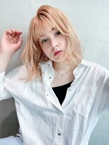 アイティーバイアルバム 下北沢店(IT by ALBUM)&nbsp;ラフウェーブ_外ハネボブセクションカラーペールベージュ_28712