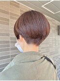 20代30代40代小顔ハンサムショート前下がりショートボブ