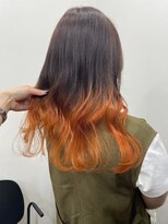 トリップ 大名(Trip)&nbsp;オレンジ裾カラー★韓国/顔周り/髪質改善/学割U24/ケアブリーチ