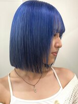 ベレーザ 渋谷(BELEZA)&nbsp;4648ニュアンスカラー艶髪タンバルモリボブ韓国ブルーグレージュ