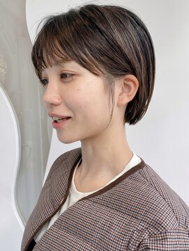 モリオ フロム ロンドン 大宮2号店(morio from London) 【なかじま ひびき】大人かわいいワンレンミニボブ