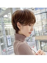 20代30代40代50代/丸みショート/クビレ/前髪あり/表参道