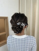 ソノ(sono)&nbsp;アップヘア　シニヨン　結婚式ヘアセット　イベント