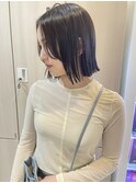 切りっぱなしボブ　ストレートボブ　ぱつっとボブ　草加