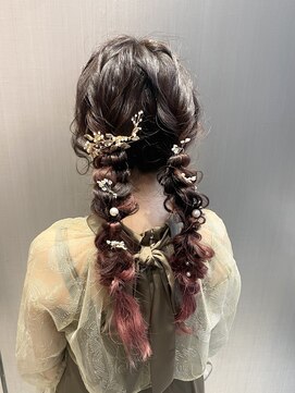 ハルキミナト ジャパン ヨコハマ(HARUKI MINATO japan YOKOHAMA) 編み下ろし/ツインアレンジ/ヘアセット