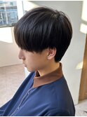黒髪マッシュナチュラルマッシュメンズヘア韓国ツーブロック