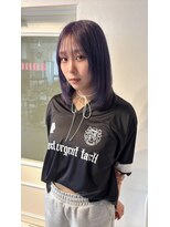 アンニュ(annuy)&nbsp;Instagram/annuy__o0 顔まわりカット/パープル/韓国巻き