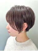 似合わせショート/フェザーショート/細めハイライト