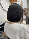 ストレートパーマ落としショートボブ縮毛矯正横浜
