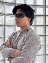 ビビディ バビディ ブー 河原町三条店(Bibbidi.bobbidi.boo)&nbsp;メンズ　海外風サーフカールパーマ／オールバックパーマ