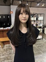 ニードジェリコ(NEED JERICHO)&nbsp;低めレイヤー×ブリーチ無しダブルカラーで透け感ベージュ