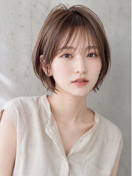 ヘアーズベリー 春日原店(hairs BERRY) 夏に映えるナチュラルショート×極上透明感ミルクブラウンUP