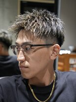メッツ 原宿(METS) MEN'S/アップバング×ハイライト×フェード/短髪