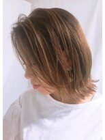 ラ ブレス 大阪梅田(LaBless) 切りっぱなしベージュアッシュ