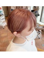 ヘアーズルーム 風(Hair's room fuu) 大人ピンクベージュ×ショートボブ