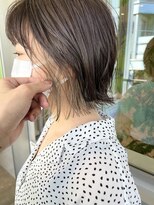 インビテーション 名古屋(invitation)&nbsp;◎外ハネボブ×インナーカラーベージュ