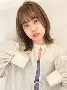 ネオリーブカフ 鶴ヶ峰店(Neolive caff) レイヤーボブ×ミルクティベージュ