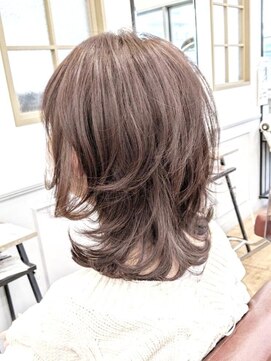 グランシュ 青葉台店(GranCieux) ピンクベージュ ウルフボブ