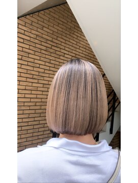 ラフ 難波店(LAFF) #黒髪#ボブルフ#ネビージュ#小顔#ワンレン