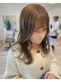 ブリーチ無しベージュ/透明感カラー