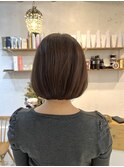 明るめナチュラルブラウンの大人ボブ☆