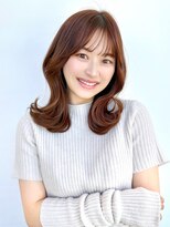 アフロートリノ(AFLOAT Leino)&nbsp;2wayバング 韓国前髪 シースルー ミディアム くびれヘア　顔周り