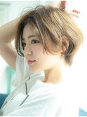 ショート/ボブ/前髪/顔周り/ケアブリーチ/ブリーチなし/立川