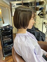 ビール 今泉店(BEER)&nbsp;【BEER 山崎雄太朗】自然な縮毛矯正ボブ＆ツヤツヤカラー