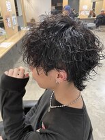 ニアウ 伊勢崎連取店(Niau)&nbsp;メンズウルフ波巻きスパイラルパーマ