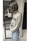 ★ショートボブ×コントラストハイライト★