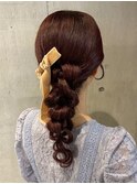 人と被らないヘアセット！ニュアンス編み下ろし