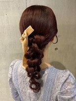 エイミー 伏見店(aemii)&nbsp;人と被らないヘアセット！ニュアンス編み下ろし