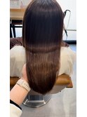 髪質改善艶カラーショコラベージュ