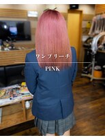 ヘアーメイク ダンス(hair make DANCE) JKの冬休み限定ピンク！  エフェクトブリーチ 