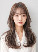 艶感シースルーバング/小顔カット/韓国くびれヘア