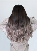 ダメージレス美髪グラデーション×ホワイトシルバー