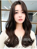 【艶感★シースルーバング】韓国 髪型 大人可愛いウェーブ巻き髪