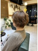 ショートボブ　パーマスタイル