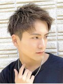 仙台スパイキーショートアップバングツーブロック30代40代◆