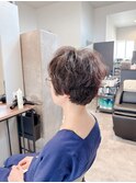 クセ毛ショートボブ